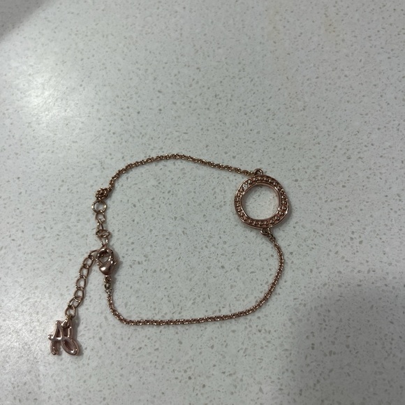 Adore by Swarovski® Organic Circle Stackable Bracelet in Rose Gold - Picture 5 of 5